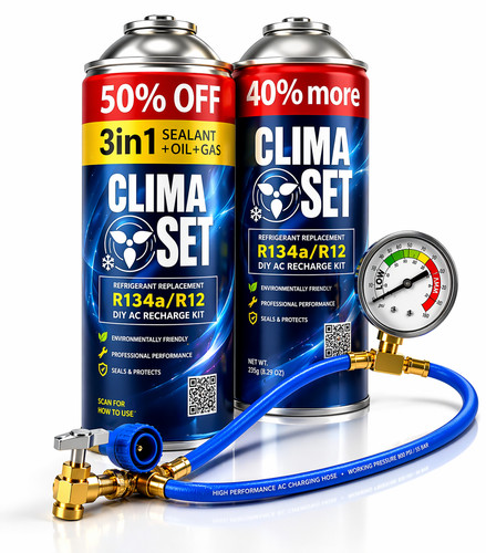 Kit ricarica clima r134a 3in1 - kit,